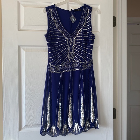 quiz royal blue dress
